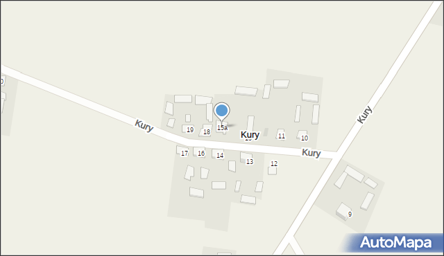 Kury, Kury, 15a, mapa Kury