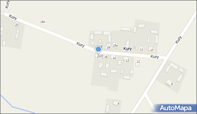 Kury, Kury, 17, mapa Kury