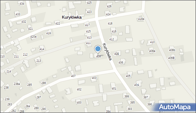 Kuryłówka, Kuryłówka, 409, mapa Kuryłówka