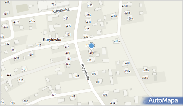 Kuryłówka, Kuryłówka, 416, mapa Kuryłówka