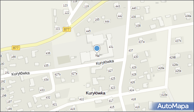 Kuryłówka, Kuryłówka, 79a, mapa Kuryłówka