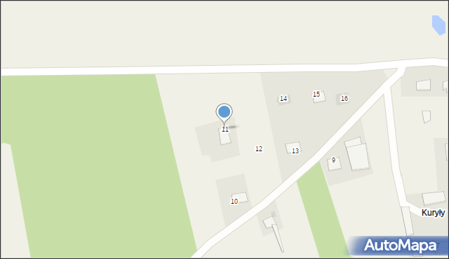 Kuryły, Kuryły, 11, mapa Kuryły