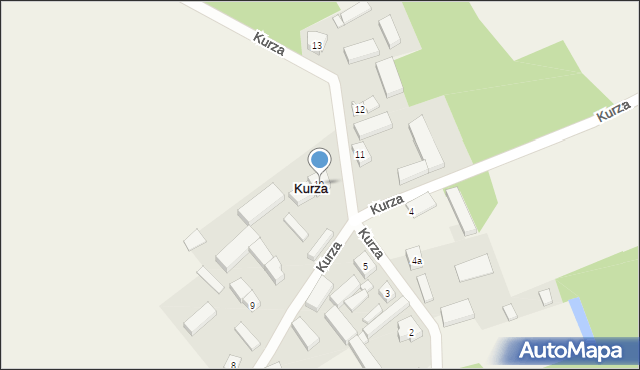 Kurza, Kurza, 10, mapa Kurza