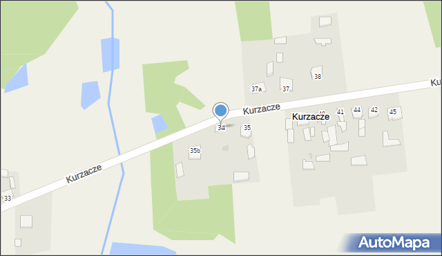 Kurzacze, Kurzacze, 34, mapa Kurzacze