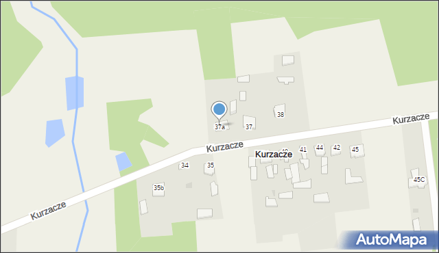 Kurzacze, Kurzacze, 37a, mapa Kurzacze