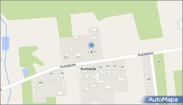 Kurzacze, Kurzacze, 38, mapa Kurzacze