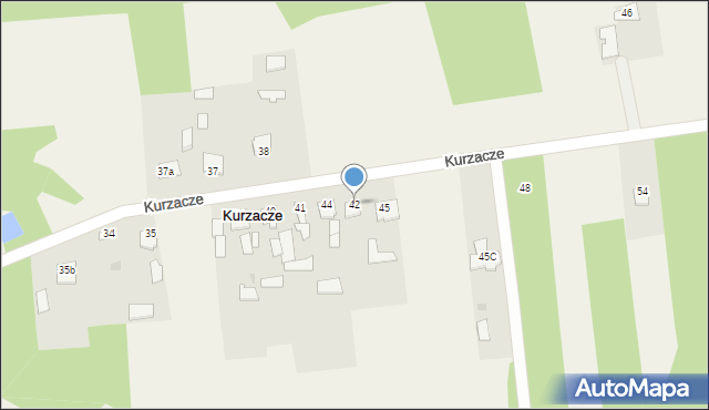 Kurzacze, Kurzacze, 42, mapa Kurzacze