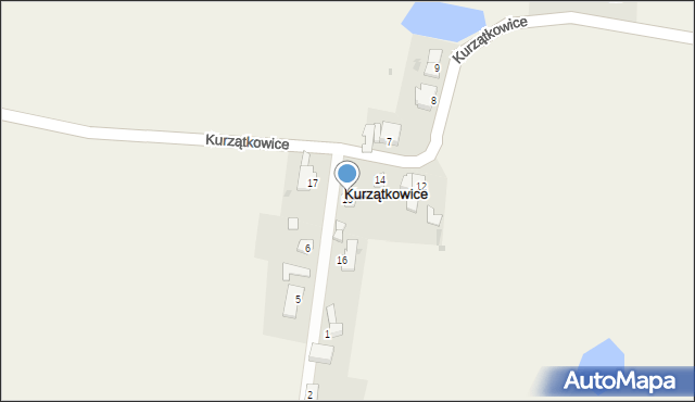 Kurzątkowice, Kurzątkowice, 15, mapa Kurzątkowice