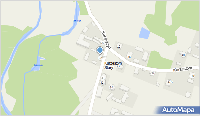 Kurzeszyn, Kurzeszyn, 22, mapa Kurzeszyn