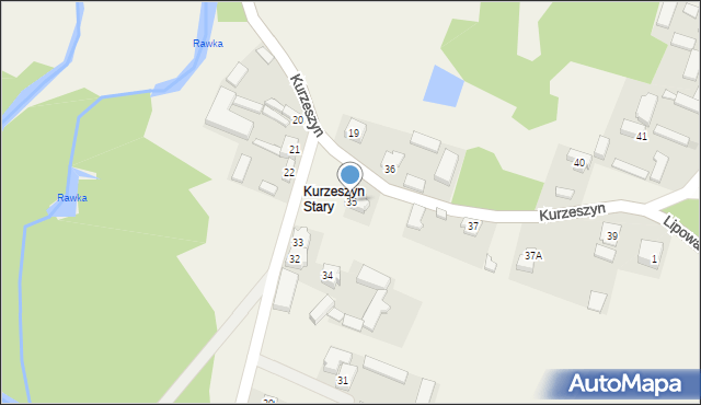 Kurzeszyn, Kurzeszyn, 35, mapa Kurzeszyn