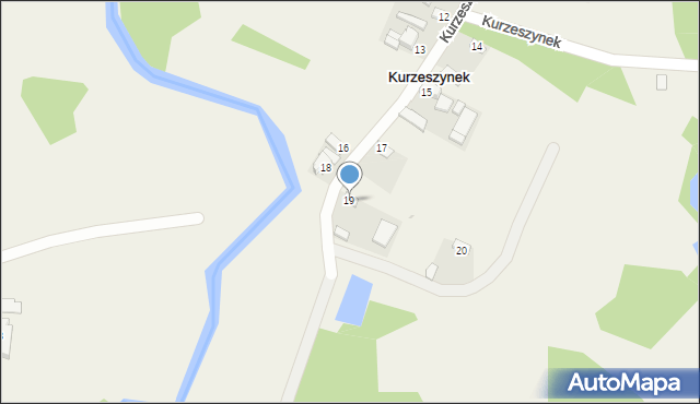 Kurzeszynek, Kurzeszynek, 19, mapa Kurzeszynek