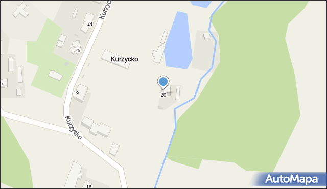 Kurzycko, Kurzycko, 20, mapa Kurzycko
