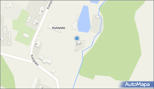 Kurzycko, Kurzycko, 20, mapa Kurzycko