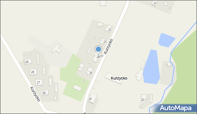 Kurzycko, Kurzycko, 24, mapa Kurzycko