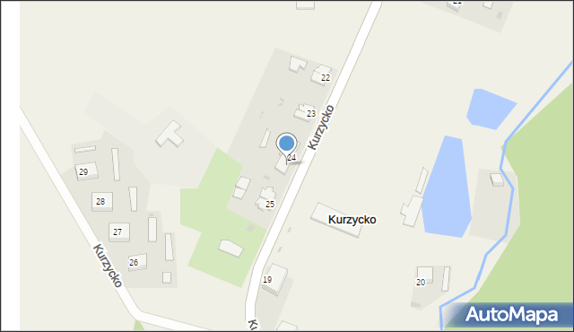 Kurzycko, Kurzycko, 24A, mapa Kurzycko