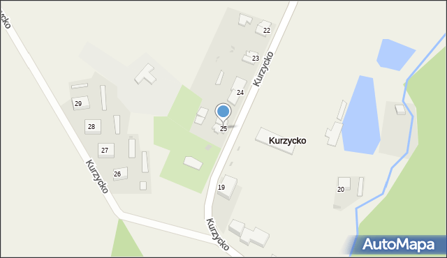 Kurzycko, Kurzycko, 25, mapa Kurzycko