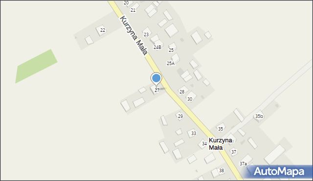 Kurzyna Mała, Kurzyna Mała, 27, mapa Kurzyna Mała