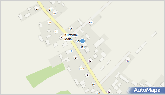 Kurzyna Mała, Kurzyna Mała, 37a, mapa Kurzyna Mała