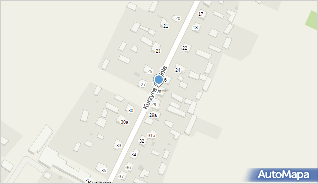 Kurzyna Średnia, Kurzyna Średnia, 28, mapa Kurzyna Średnia