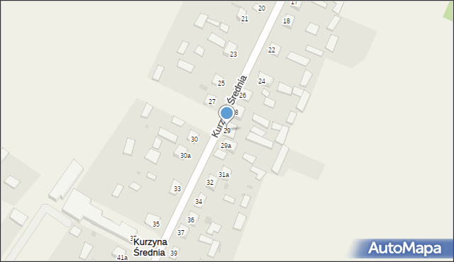 Kurzyna Średnia, Kurzyna Średnia, 29, mapa Kurzyna Średnia