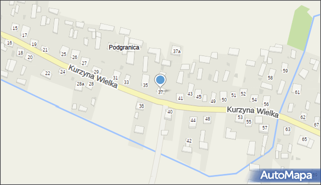 Kurzyna Wielka, Kurzyna Wielka, 37, mapa Kurzyna Wielka