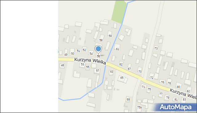 Kurzyna Wielka, Kurzyna Wielka, 56, mapa Kurzyna Wielka