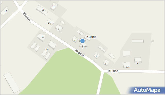 Kusice, Kusice, 6, mapa Kusice