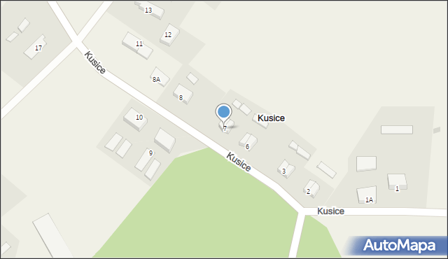 Kusice, Kusice, 7, mapa Kusice