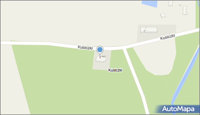 Kusiczki, Kusiczki, 1, mapa Kusiczki