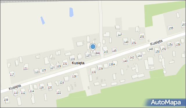 Kusięta, Kusięta, 139, mapa Kusięta