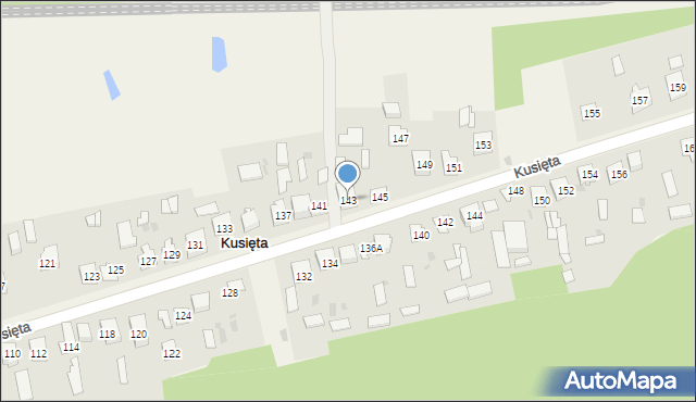 Kusięta, Kusięta, 143, mapa Kusięta