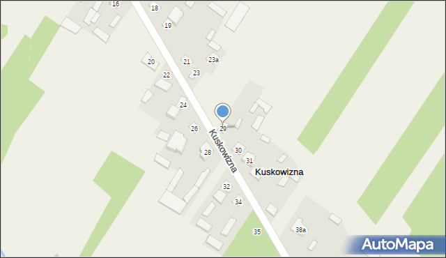 Kuskowizna, Kuskowizna, 29, mapa Kuskowizna