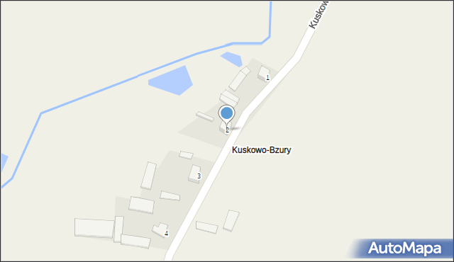 Kuskowo-Glinki, Kuskowo-Bzury, 2, mapa Kuskowo-Glinki