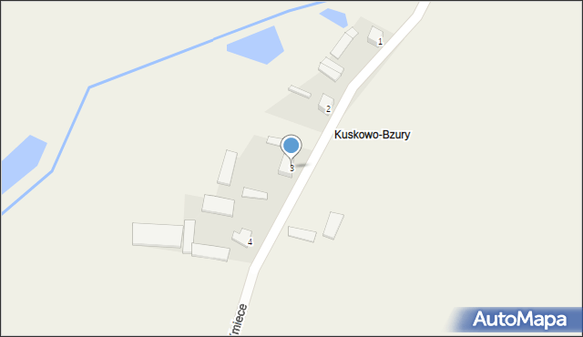 Kuskowo-Glinki, Kuskowo-Bzury, 3, mapa Kuskowo-Glinki