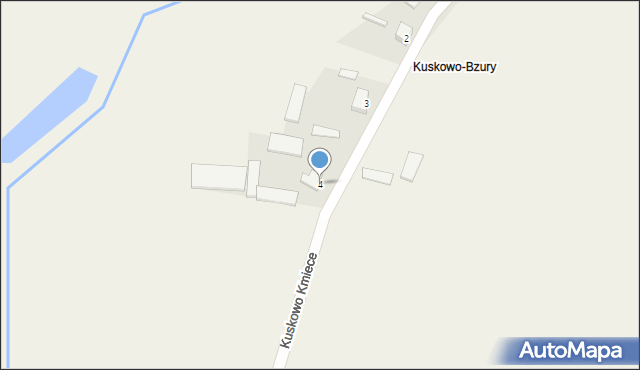Kuskowo-Glinki, Kuskowo-Bzury, 4, mapa Kuskowo-Glinki