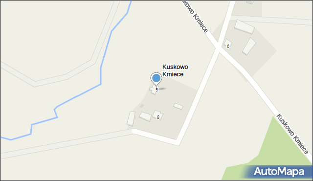 Kuskowo Kmiece, Kuskowo Kmiece, 5, mapa Kuskowo Kmiece