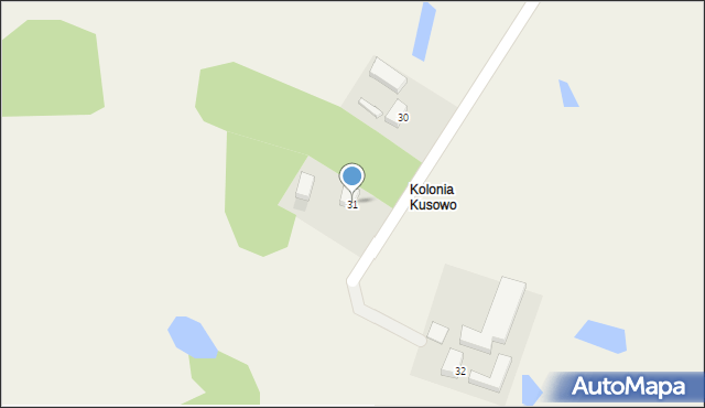 Kusowo, Kusowo, 31, mapa Kusowo