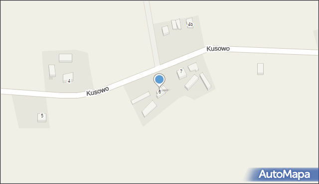 Kusowo, Kusowo, 6, mapa Kusowo