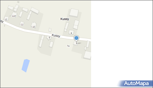 Kussy, Kussy, 7, mapa Kussy