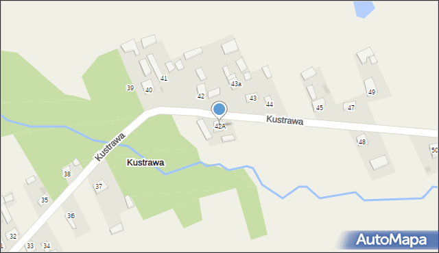 Kustrawa, Kustrawa, 42A, mapa Kustrawa