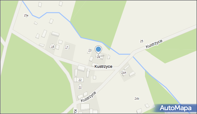 Kustrzyce, Kustrzyce, 24, mapa Kustrzyce