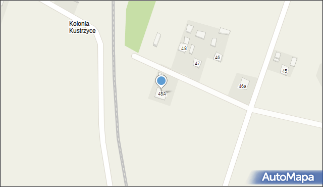 Kustrzyce, Kustrzyce, 48A, mapa Kustrzyce