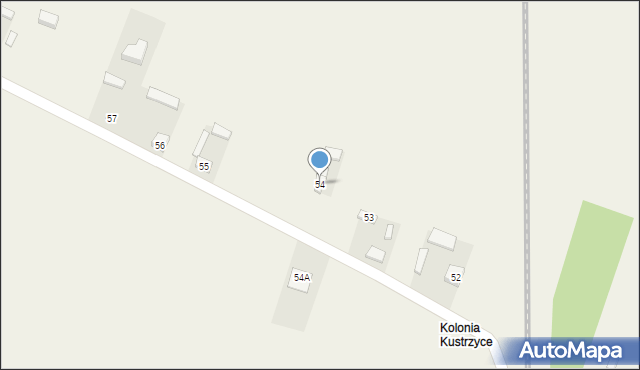 Kustrzyce, Kustrzyce, 54, mapa Kustrzyce