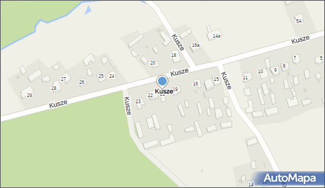 Kusze, Kusze, 21, mapa Kusze