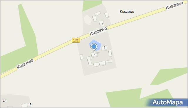 Kuszewo, Kuszewo, 2, mapa Kuszewo