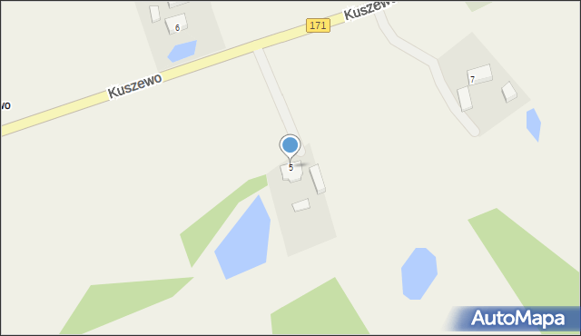 Kuszewo, Kuszewo, 5, mapa Kuszewo