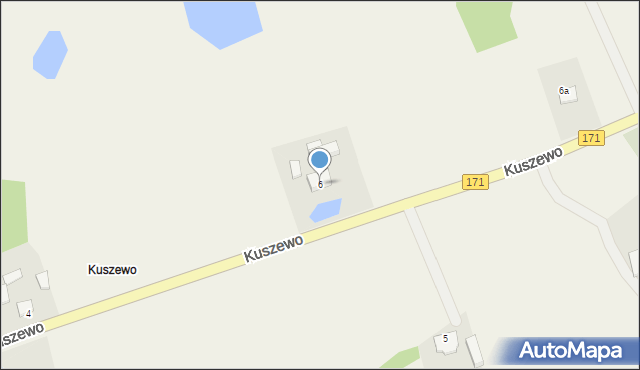 Kuszewo, Kuszewo, 6, mapa Kuszewo