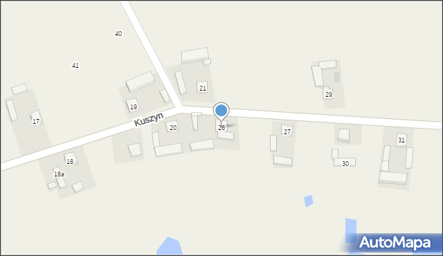 Kuszyn, Kuszyn, 26, mapa Kuszyn