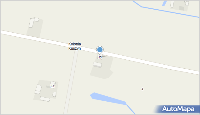 Kuszyn, Kuszyn, 45, mapa Kuszyn