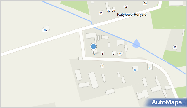 Kutyłowo-Perysie, Kutyłowo-Perysie, 1, mapa Kutyłowo-Perysie